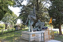 WWII Sikh Soldier Statue at Forli War Cemetery in Forli, Italy Forli, cimitero degli indiani (01).jpg