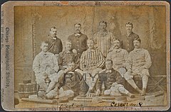 3. Chicago White Stocking Team Photo – Fred Goldsmith (2nd row, 2nd from right)     (1882)