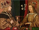 Фредерик III и Элеонора Португальская. 1460-е. Дерево, масло. Музей истории искусств, Вена