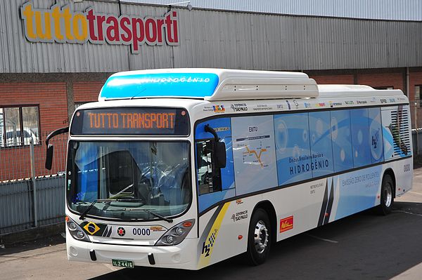 Hydrogen fuel cell bus in São Paulo, Brazil in 2009