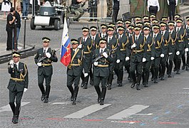 At the Bastille Day military parade
