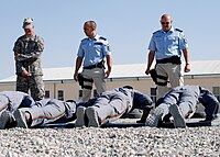German police officers training Afghan officers in Afghanistan (2010) German Police in Afghanistan 1.jpg