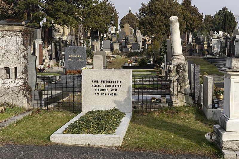 Fitxategi:Grabmal Paul Wittgenstein und Helene Hochstetter, Friedhof Grinzing.jpg