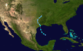 Tropical Storm Grace track map