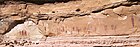 The Great Gallery, Pictographs, Canyonlands National Park, Horseshoe Canyon, Utah, 15 by 200 feet (4.6 by 61.0 m), c. 1500 BCE