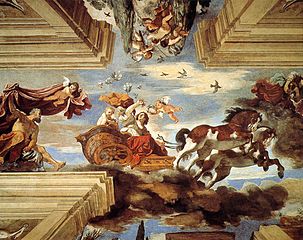 Aurora, (1621, tavan freski ve tempera, 530 × 1030 cm, Villa Aurora, Rome, İtalya)