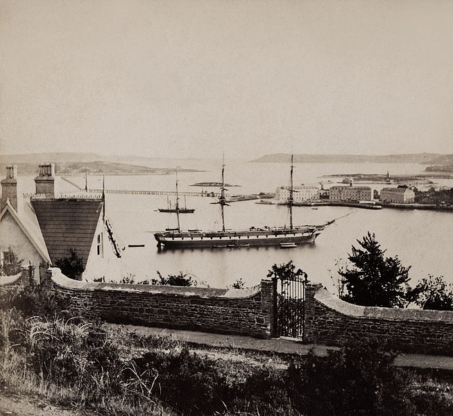 File:HMS Mersey, built 1858, in Queenstown Harbor.jpg