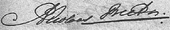 signature de Nicolaas Beets