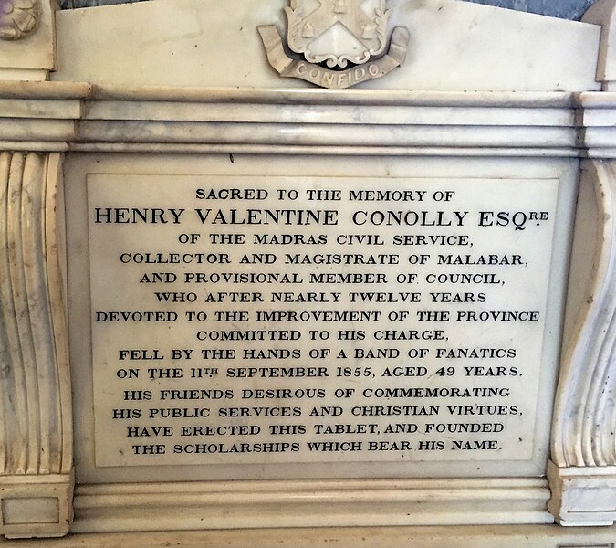 File:Henry Valentine Conolly Memorial at the St. George's Cathedral, Madras.jpg