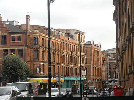 The Northern Quarter is known for its warehouses and considered a bohemian part of the city centre.
