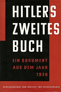 Hitler's Zweites Buch (1928), 1961 edition.jpg