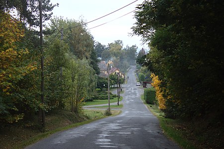 Hnačov : rue principale.