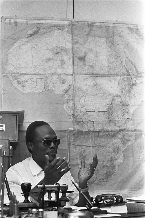 Leader of FNLA Holden Roberto in 1973