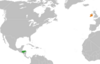 Location map for Honduras and Ireland.