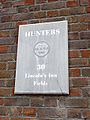 Plaque on the Hunters building, 30 Lincoln’s Inn Fields, London