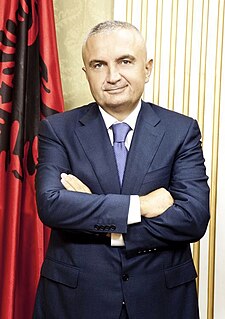President of Albania head of state of Albania and commander-in-chief of the Albanian military