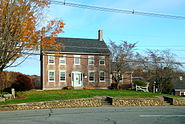 Jacob Aldrich house typifies the early Quaker houses at Quaker City, and South Uxbridge.