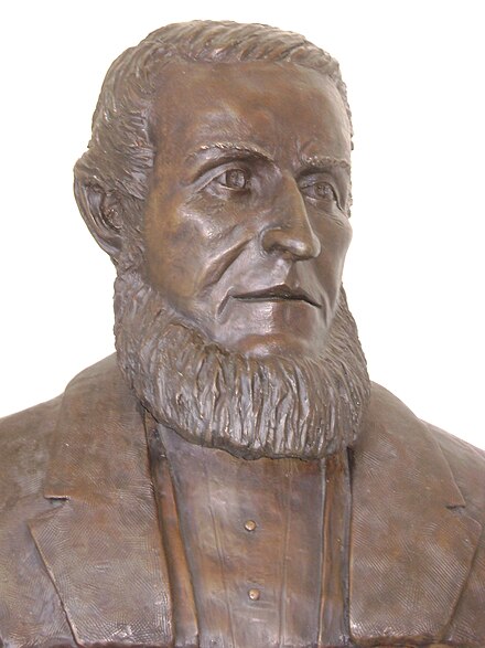 James Lick's bust at the Lick Observatory.