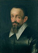 Portrait présumé de Kepler par Hans van Aachen (vers 1610).
