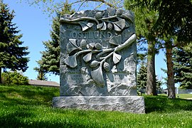 John Chapman Ostlund headstone at Mount Pisgah Cemetery