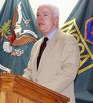<span class="mw-page-title-main">Political positions of John McCain</span> Views and policies of the US Senator
