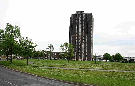 The Jordanthorpe complex seen in 2005, with only Chantrey still standing.