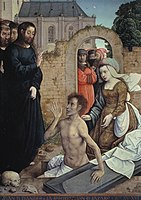 Resurrection of Lazarus, Prado, from a group for a church in Palencia.