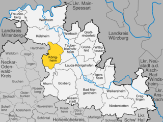 <span class="mw-page-title-main">Königheim</span> Municipality in Baden-Württemberg, Germany