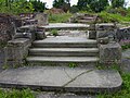 Fortress oldtown Küstrin - Stairs in the castle courtyard