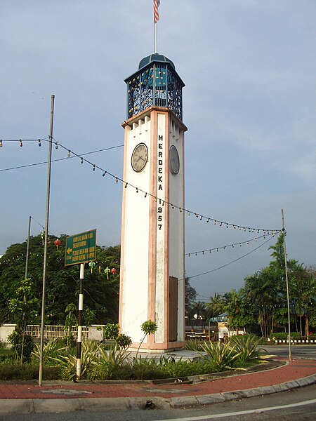 Merdeka Clock Tower in Kampar