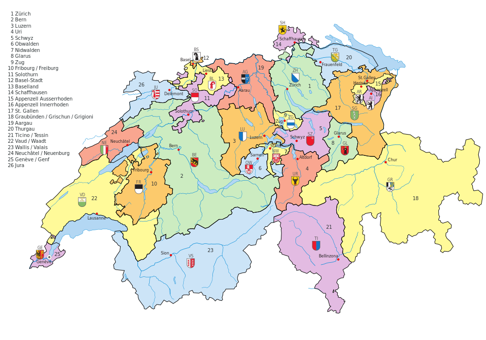 Swiss cantons