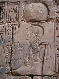 O deus Khonsu - Templo de Khonsu em Karnak.