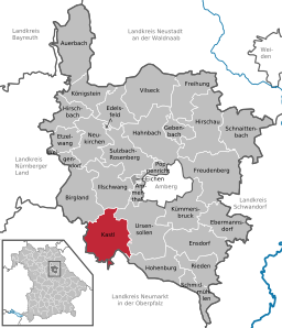 Läget för Kastl i Landkreis Amberg-Sulzbach