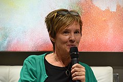 Kerstin Lundberg Hahn på Bokmässan i Göteborg 2018