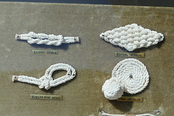 Knot board in a port