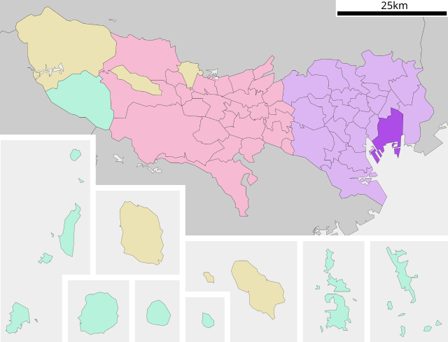 江東區在東京都的位置