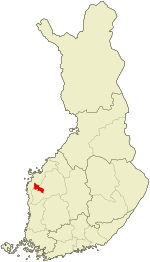 Location of Kurikka in فن لینڈ