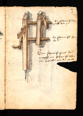 Wooden vise from Loffelholz-Codex, Nuremberg 1505 Loffelholz-Codex Ms-Berol-Germ-Qu-132 Fol 015r.png