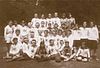 The LFLS, Moterų Sporto Mėgėjų Ratelis (MSMR) and Aušra gymnasium representatives in 1923. These women were the first basketball players in Lithuania.