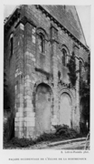 La Berthenoux. Église Notre-Dame. Façade avant restauration.