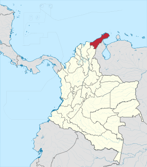Гуахира на карте