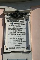 Targa Commemorativa Vittorio Emanuele II