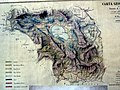 Stará mapa zobrazující jezero před novověkým vysušením