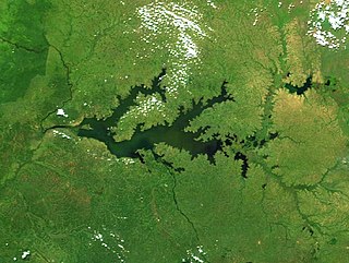 Lake Kyoga lake in Uganda