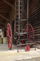 English: Historic, hand powered, agricultural goods elevator in Rudlos Lauterbach, Hesse, Germany