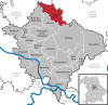 Lage der Gemeinde Lauterhofen im Landkreis Neumarkt in der Oberpfalz
