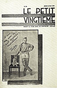 Bìa của tờ Petit Vingtième xuất bản thứ Năm 13 tháng 5 năm 1930