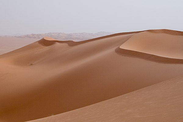 Sand dunes in the Idehan Ubari, Libya