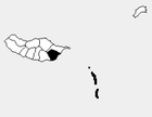 Posizione della contea di Santa Cruz