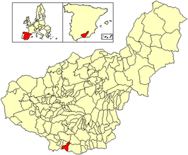 Kaart van Salobreña